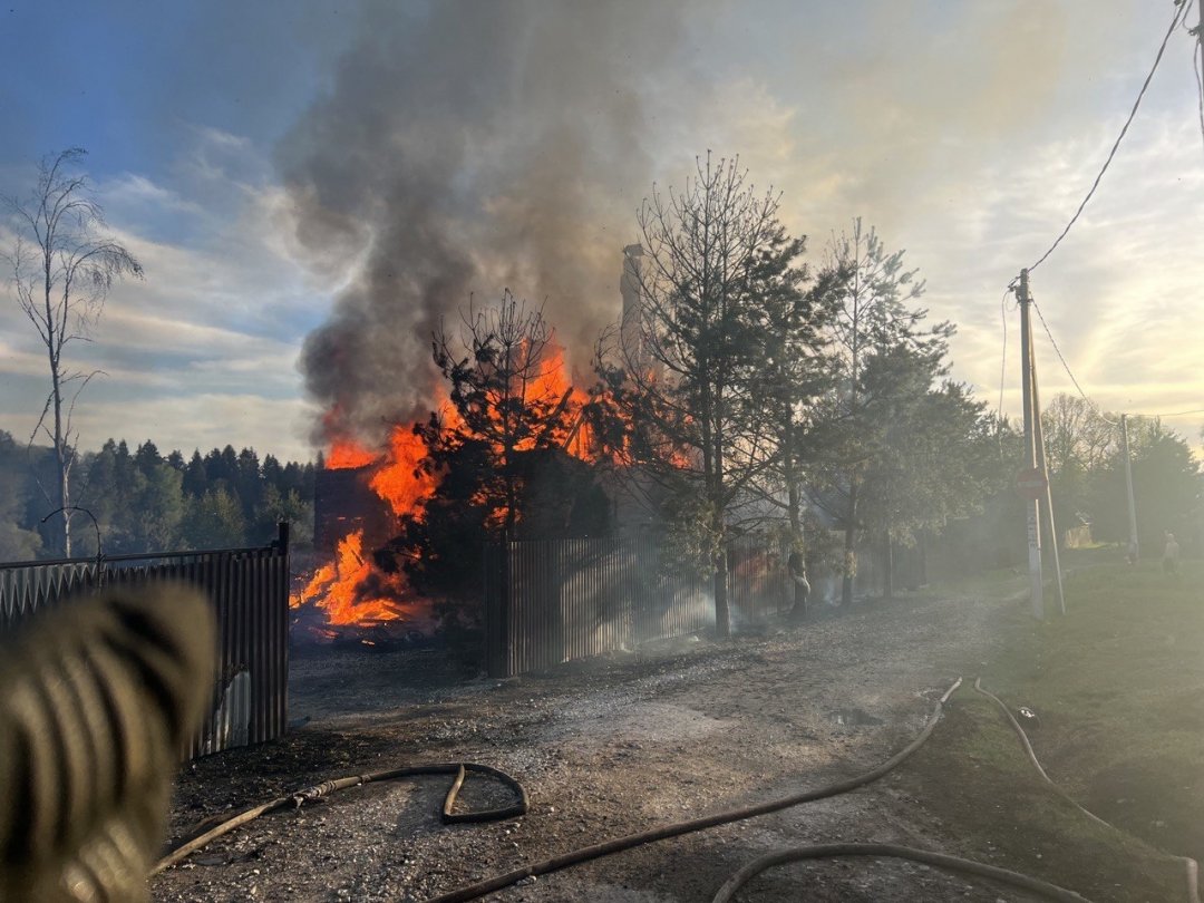 Пожар в садовом доме в городском округе Дмитров